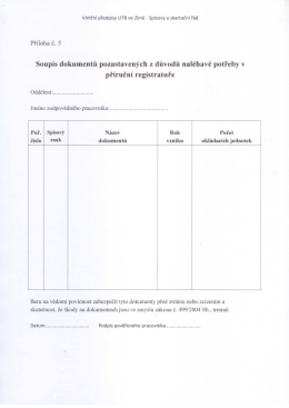 Př&iacute;loha č. 5