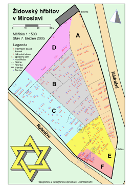 Mapa hřbitova