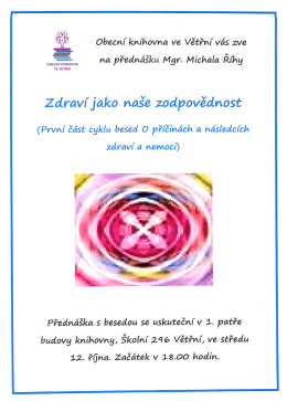 Zdraví jako naše zodpovědnost (12. 10