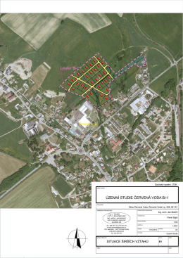 B1 Situace širších vztahů M 1:5000