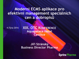 Moderní ECMS aplikace pro efektivní management