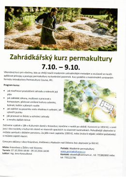 Zahradnick&yacute; kurz permakultury