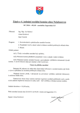 zápis č. 4 - Nelahozeves