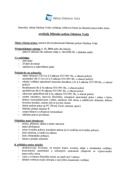 Page 1 - Rē Město Odolena Voda Starostka města Odolena Voda