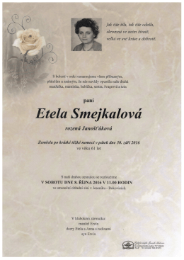 Etela Smejkalov&aacute;
