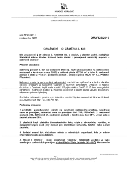 Page 1 TUA La A HRADEC KRÁLOVÉ STATUTÁRNÍ MĚSTO