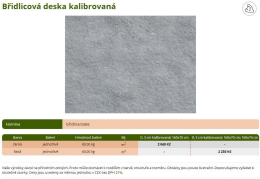 Page 1 Břidlicová deska kalibrovaná : Hmotnost baleni