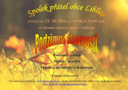Podzimn&iacute; sllvnosti v Liblic&iacute;ch