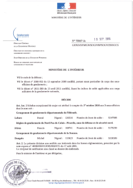 D&eacute;cision n&deg; 73317 du 19 septembre 2016