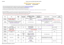 Programme des sorties - Poissy Rando