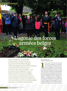 L`agonie des forces armées belges