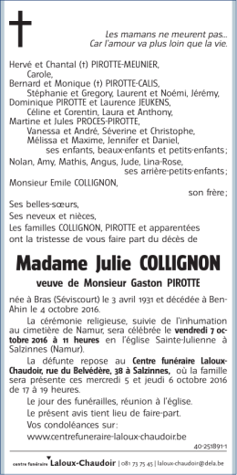 Madame Julie COLLIGNON