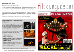 Flash infos octobre - Bourg-Saint