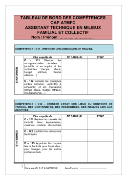 tableau de bord des compétences cap atmfc - SBSSA