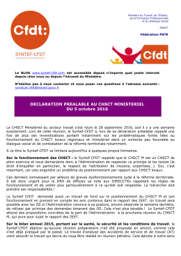 SYNTEF-CFDT - Over-blog