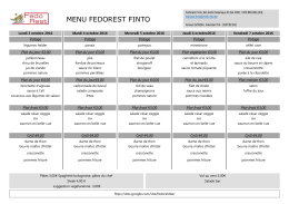 menu fedorest finto - Sites