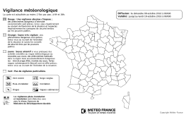 Carte noir et blanc - Carte de vigilance Météo