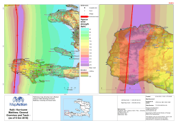 Haiti: Hurricane Matthew, General Overview and Track