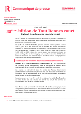 35ème édition de Tout Rennes court