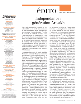 Indépendance : génération Artsakh