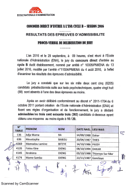 Concours direct du cycle B