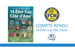 Compte Rendu 14 ELITE CUP COTE D`AZUR 2016