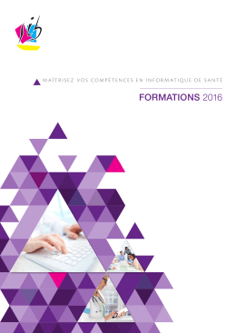 Catalogue de formations 2016
