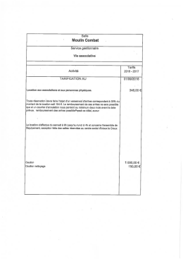 Consulter les tarifs