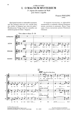 Francis Poulenc (1899-1963) - O magnum