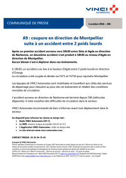 Apr&egrave;s un premier accident survenu vers 16h30