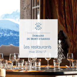 Domaine du Mont d`Arbois Restaurant