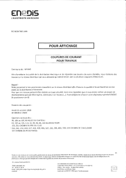 Coupure ERDF Chacuzard