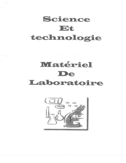 Matériel de laboratoire