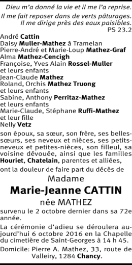 Marie-Jeanne CATTIN