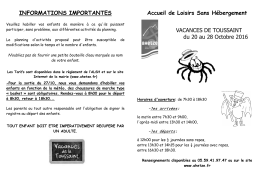 Programme et inscriptions