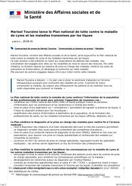 Marisol Touraine lance le Plan national de lutte contre la - EFA-CGC