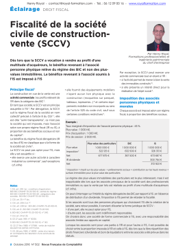 Société civile de construction vente SCCV