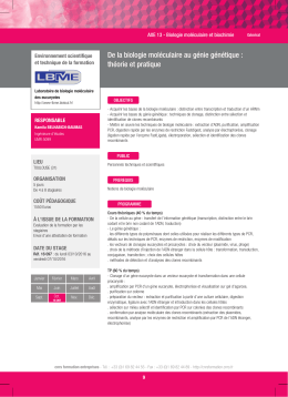 Télécharger le pdf - CNRS formation entreprises