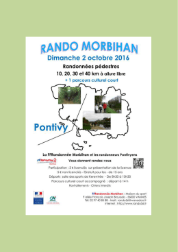 Rando Morbihan - Pontivy