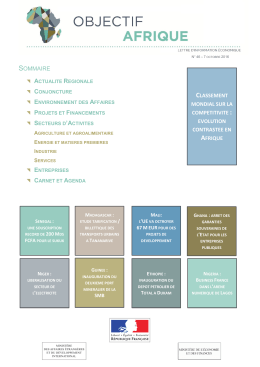 AFOC –Objectif Afrique - Direction générale du Trésor