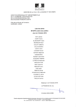 Page 1 - Liberir • Égalirë * Fruirrniir RÉPUBLIQUI FRANÇAISE