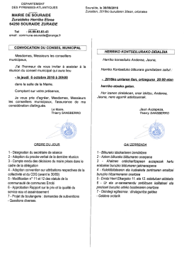 Gai zerrenda - Zuraide indarrean