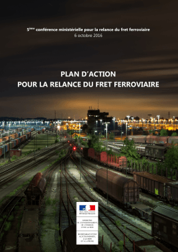 Plan d`action pour la relance du fret ferroviaire