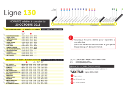 Téléchargez la nouvelle fiche horaires de la ligne 130