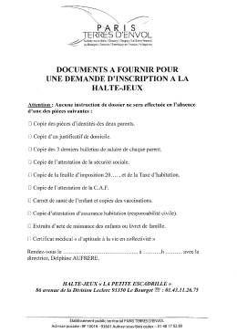 Télécharger la liste des pièces à fournir.