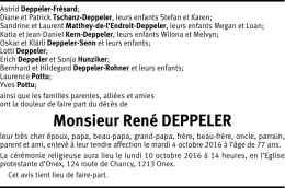 Monsieur René DEPPELER