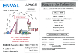 Inscription ENVALAMBIC