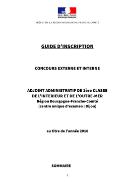guide d`inscription - Services Etat Côte-d`Or