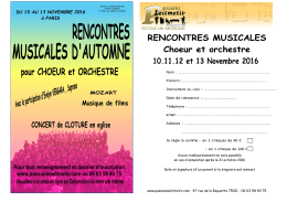 Copie de Rencontres Musicales d`Automne Choeur et Orchestre du