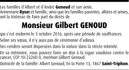 Monsieur Gilbert GENOUD